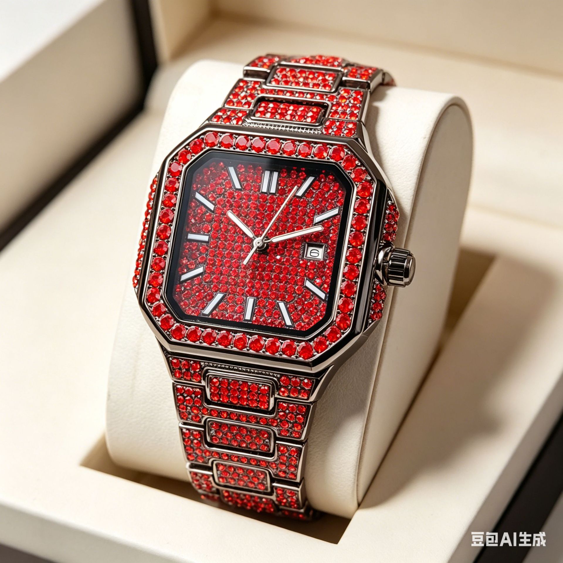 Luxury Watch Iceberg - 高級スクエアアイスダイヤモンドクォーツ腕時計男性用ファッションインレイ高品質 AAA スチール時計カラーヒップホップメッキリロイ Hombre