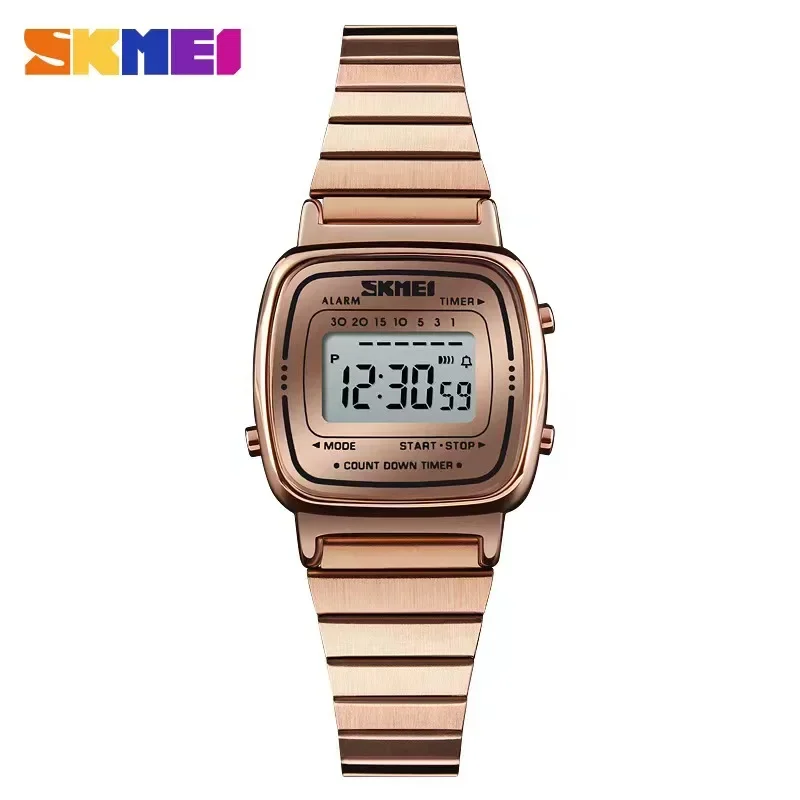 Luxury Watch Top 10 - SKMEI1901 女性トップブランドの高級 3Bar 防水レディース腕時計スモールダイヤルデジタル腕時計レロジオ Feminino ファッションスポーツ腕時計