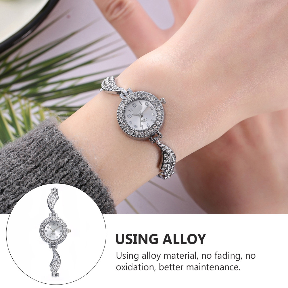 1個入り、女性用ラインストーン装飾の翼型クォーツ腕時計。合金 - Luxury Watch Gift For Her のレビューと価格