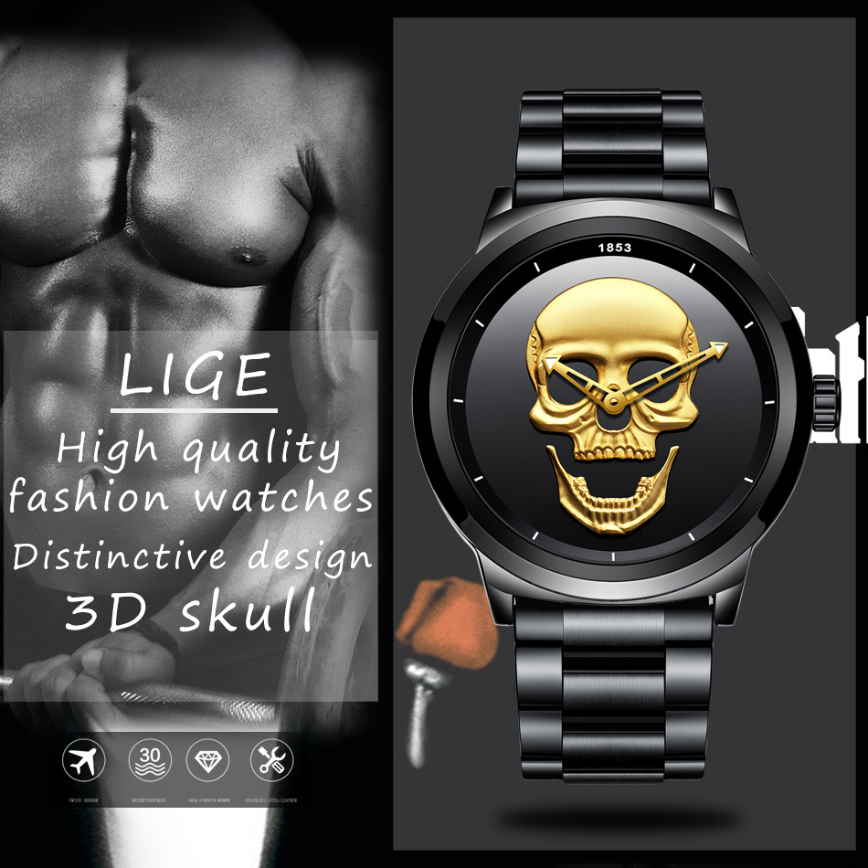 Lige-男性用ステンレススチールスポーツ腕時計,クォーツ時 - Luxury Watch Investment のレビューと価格