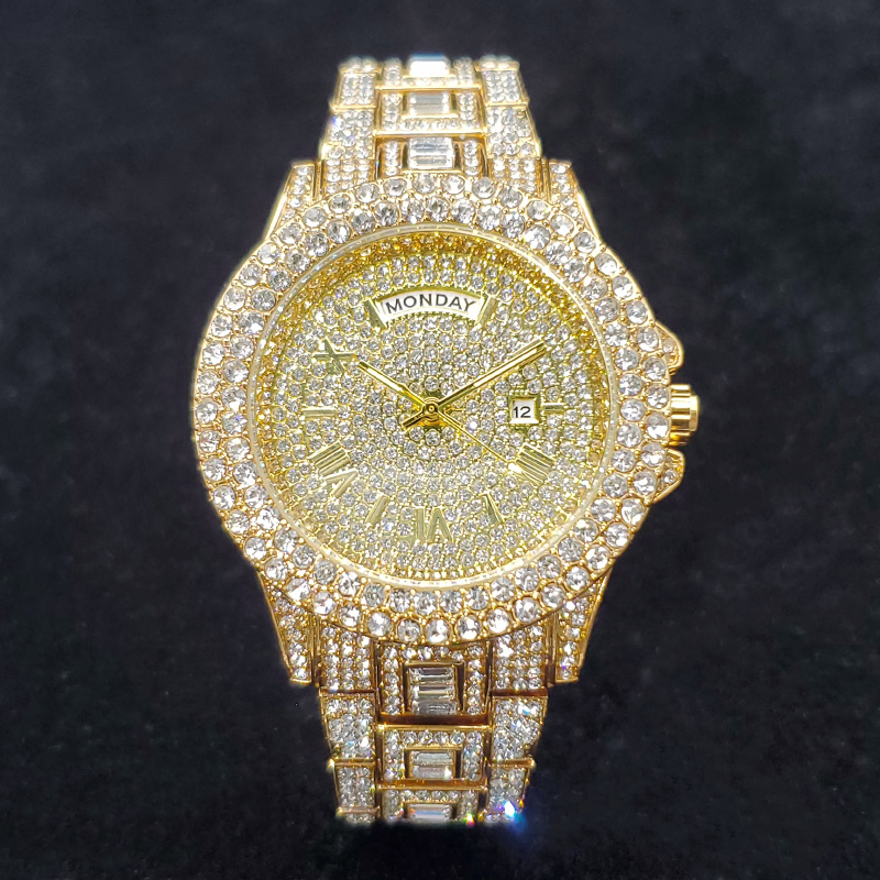 メンズ高級ダイヤモンド腕時計 ファッション ブリンブリン ア - Luxury Watch Iceberg のレビューと価格