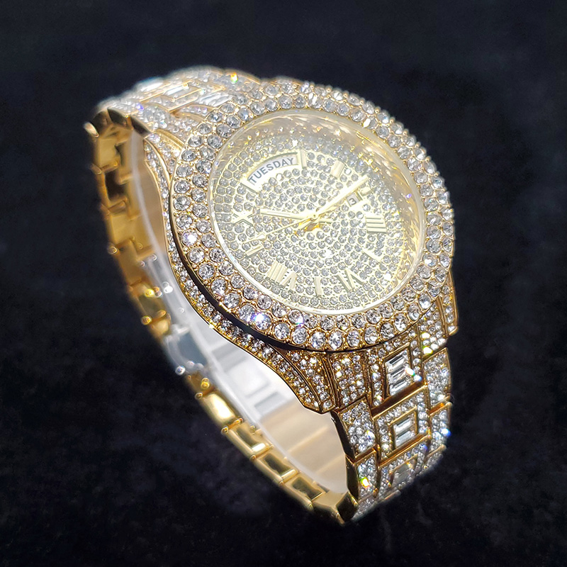 メンズ高級ダイヤモンド腕時計 ファッション ブリンブリン ア - Luxury Watch Iceberg のレビューと価格