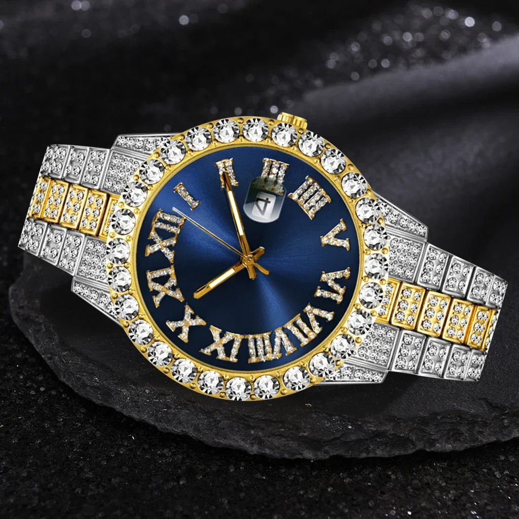 アイスアウト腕時計メンズ高級ブランドフルダイヤモンドメンズ腕 - Luxury Watch Iceberg のレビューと価格