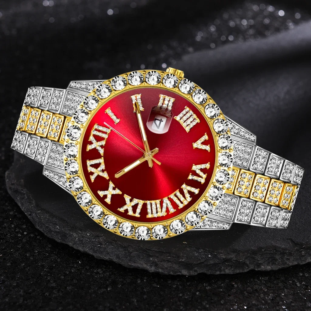 アイスアウト腕時計メンズ高級ブランドフルダイヤモンドメンズ腕 - Luxury Watch Iceberg のレビューと価格