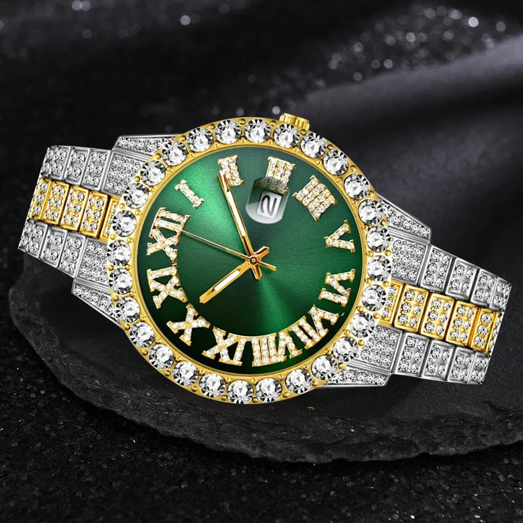 アイスアウト腕時計メンズ高級ブランドフルダイヤモンドメンズ腕 - Luxury Watch Iceberg のレビューと価格