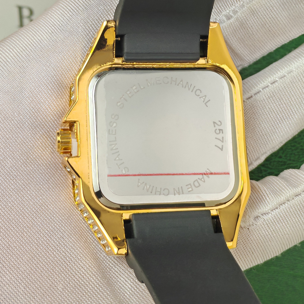 ホットファッションスクエアフルダイヤモンドクォーツ腕時計メン - Luxury Watch Iceberg のレビューと価格