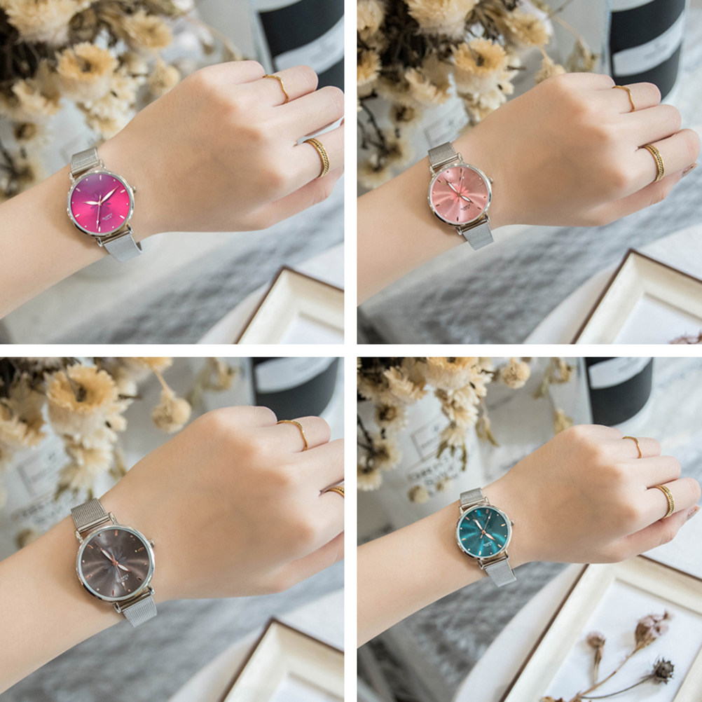 上品なレディースクォーツ腕時計。メッシュ合金製のブレスレット - Luxury Watch Gift For Her のレビューと価格