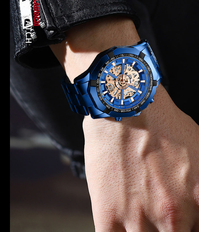 UTHAI メンズ腕時計ライト高級ブランドビジネス中空発光防 - Luxury Watch Maker のレビューと価格