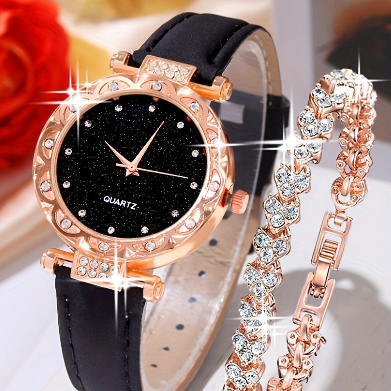 スターリーファッションクォーツウォッチ、ラグジュアリーライン - Luxury Watch Gift For Her のレビューと価格