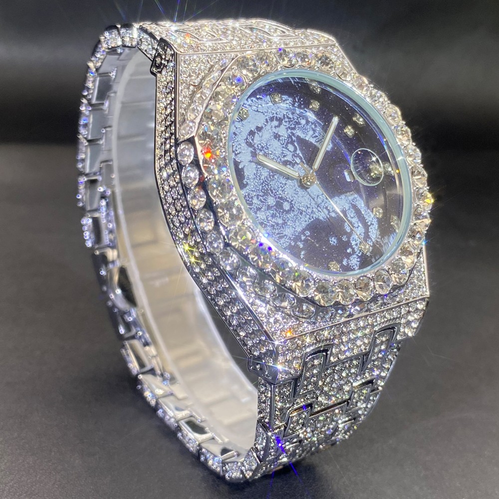 2026年ヒップホップメンズクォーツ腕時計MISSFOX自動 - Luxury Watch Iceberg のレビューと価格