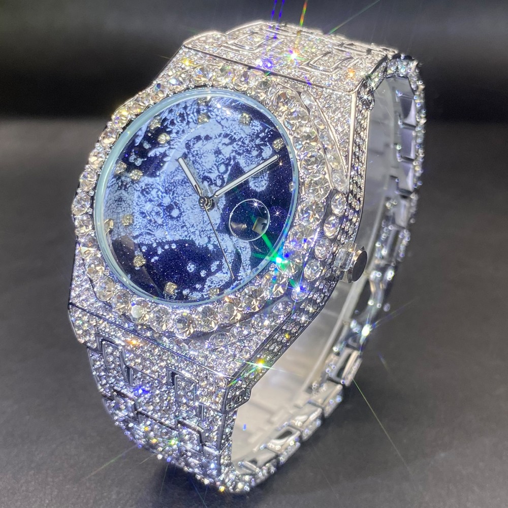 2026年ヒップホップメンズクォーツ腕時計MISSFOX自動 - Luxury Watch Iceberg のレビューと価格