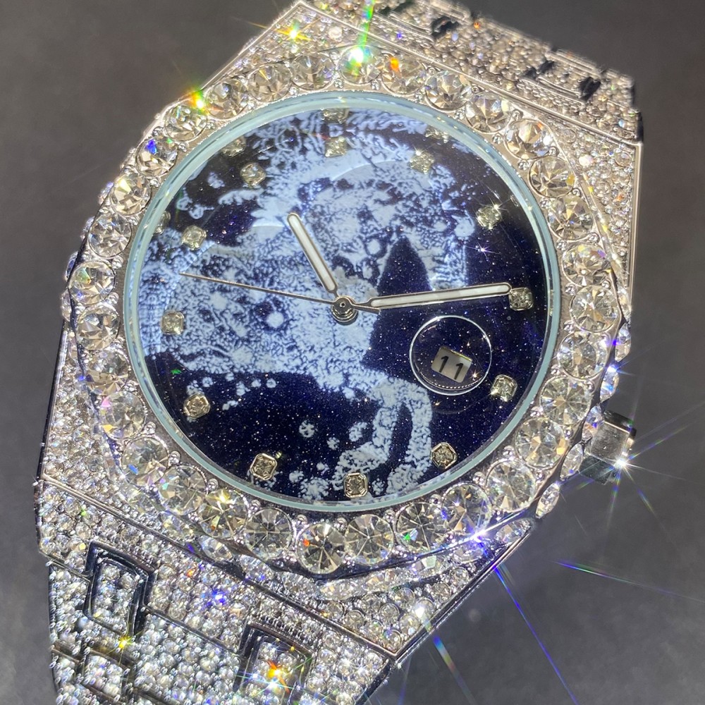 2026年ヒップホップメンズクォーツ腕時計MISSFOX自動 - Luxury Watch Iceberg のレビューと価格