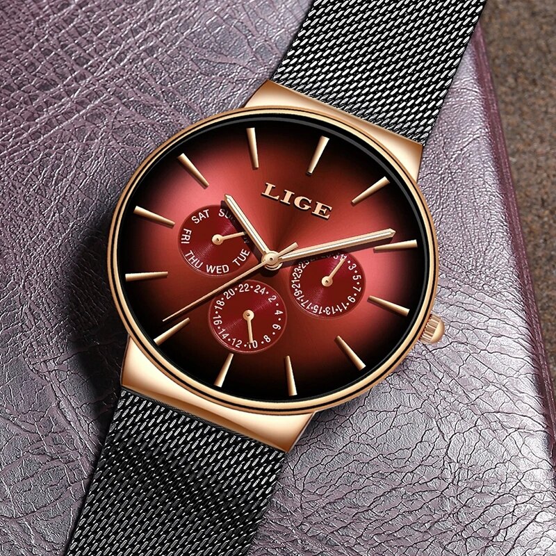 新しいligeファッションメンズ時計トップブランド高級クォー - Luxury Watch Top 10 のレビューと価格