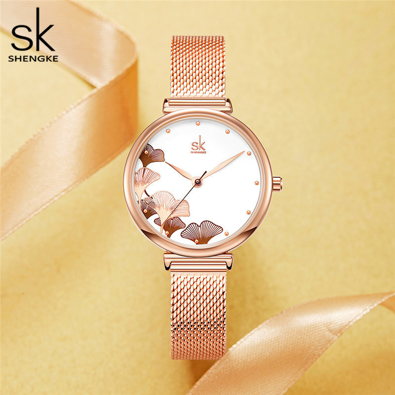 高級レディース腕時計 イチョウの葉柄 エレガント クォーツ防 - Luxury Watch Gift For Her のレビューと価格